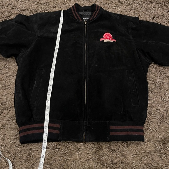 LEATHER LETTERMAN STYLE JACKET THUNDER VALLEY CASINO Size XL - Picture 4 of 11